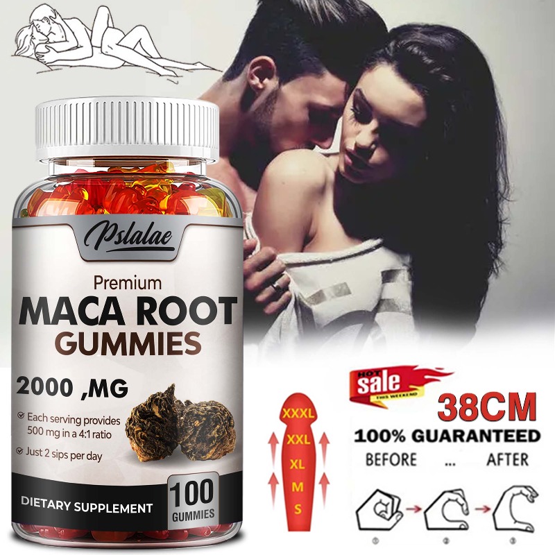 Pre Workout Supplement - Maca Root Gummies - for Men