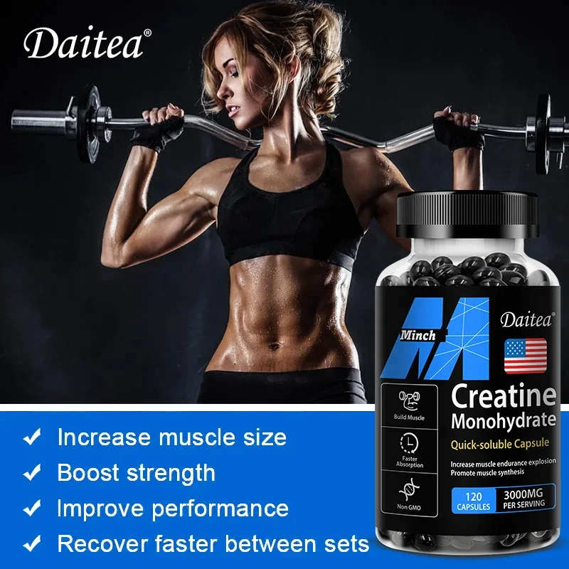 Daitea Creatine 3000 mg Monohy - đánh giá và giá Pre Workout Supplement