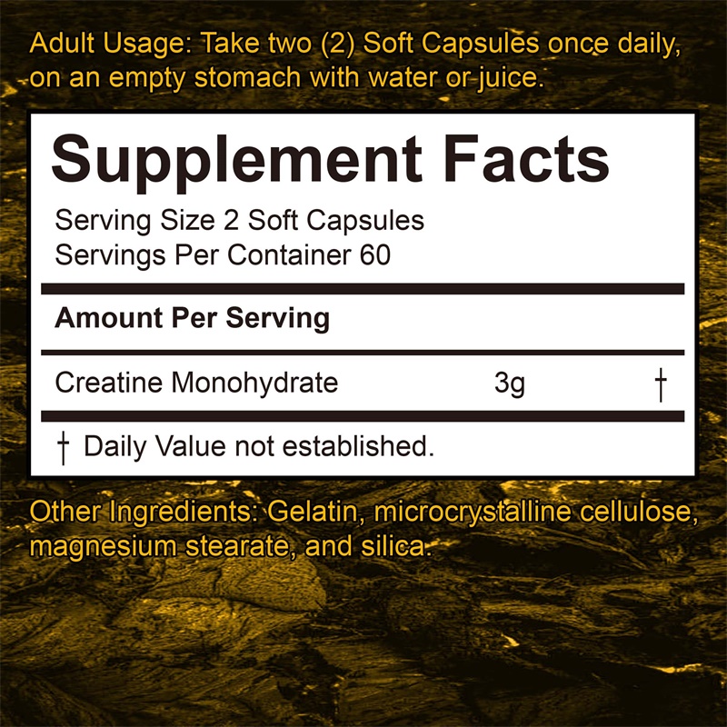 Creatine Monohydrate Capsules  - đánh giá và giá Pre Workout Supplement