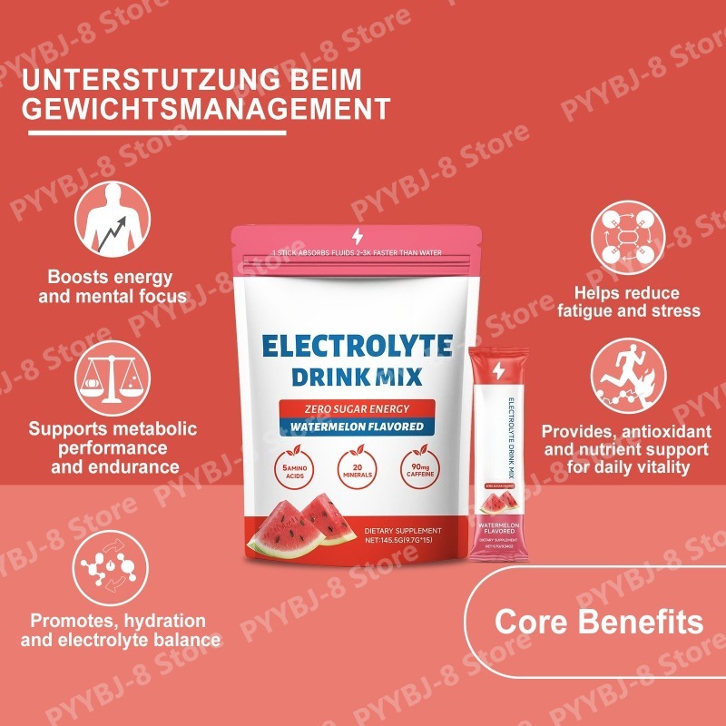 Zero Sugar Watermelon Electrol - đánh giá và giá Electrolyte Powder Pack