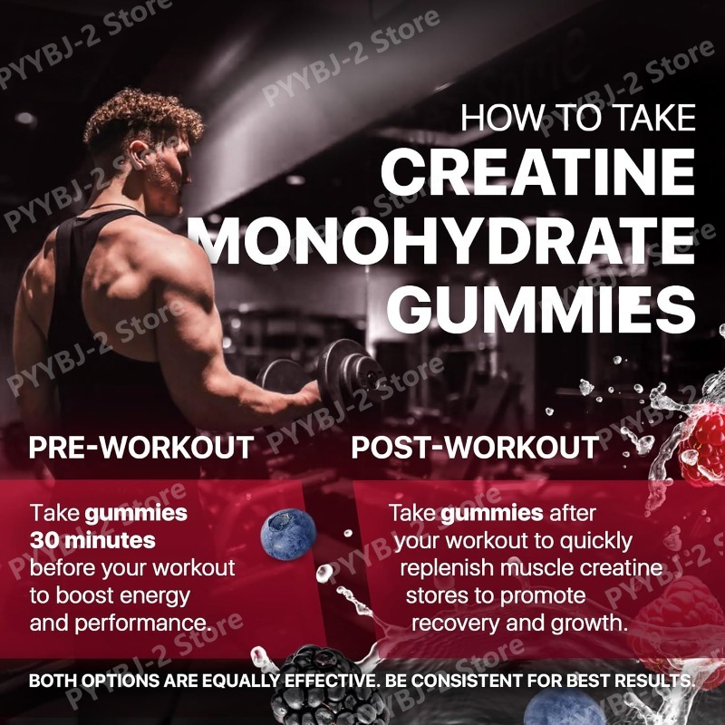 Creatine Monohydrate Gummies R - đánh giá và giá Pre Workout Supplement