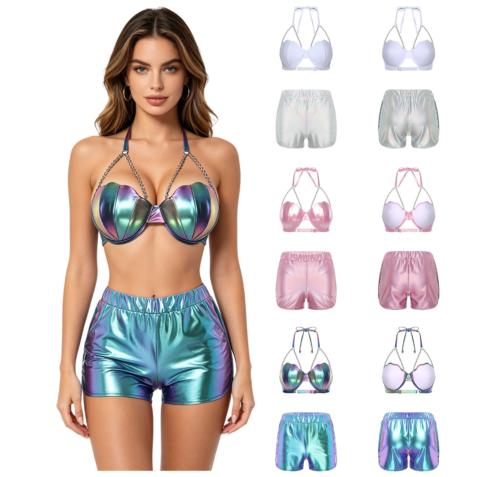Women Metallic Shiny Swimwear  - đánh giá và giá Fitness & Nutrition Lab Zapopan